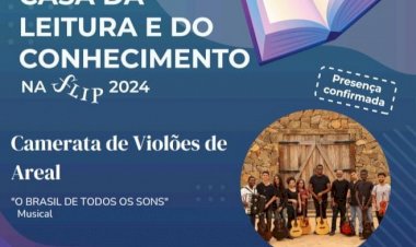 Camerata de Violões de Areal participa da FLIP 2024 no espetáculo 