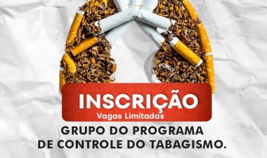 Prefeitura de Três Rios abre inscrições para Grupo de Controle do Tabagismo