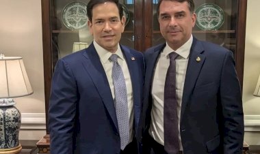 Aliado de Trump diz que Rubio organizou a saída de Flávio Bolsonaro do Brasil rumo aos EUA
