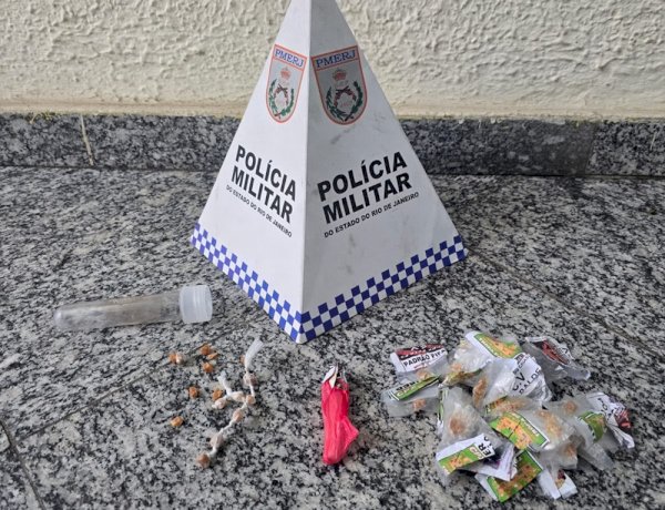 Polícia Militar apreende drogas durante patrulhamento em Comendador Levy Gasparian