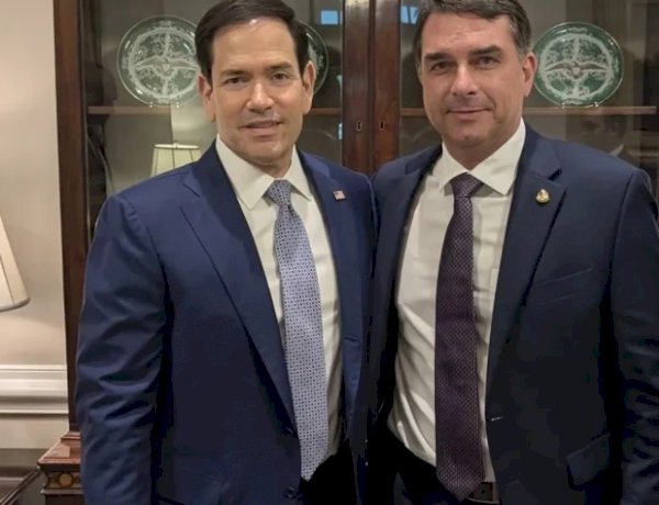 Aliado de Trump diz que Rubio organizou a saída de Flávio Bolsonaro do Brasil rumo aos EUA