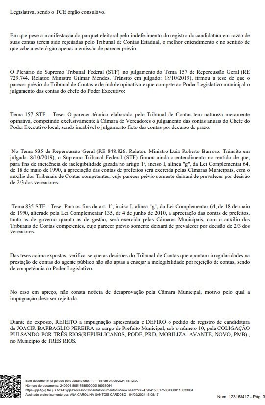 Jôa poderá concorrer a reeleição