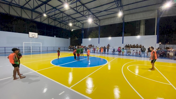 Drable inaugura reforma de ginásio poliesportivo e centro de convenções no bairro São Sebastião