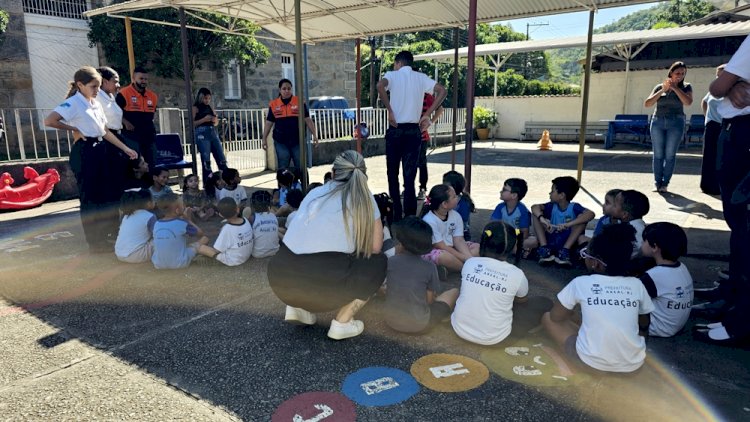 Defesa Civil de Areal realiza treinamento e simulado de escape nas escolas municipais