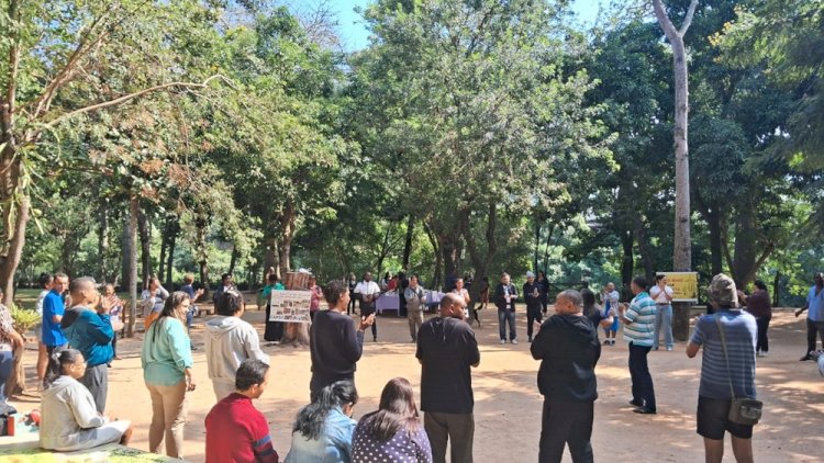 Três Rios realiza ação em defesa da Luta Antimanicomial no Horto Municipal