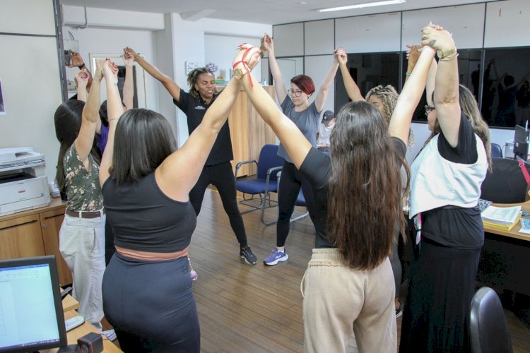 Prefeitura de Barra Mansa promove ginástica laboral para servidores municipais